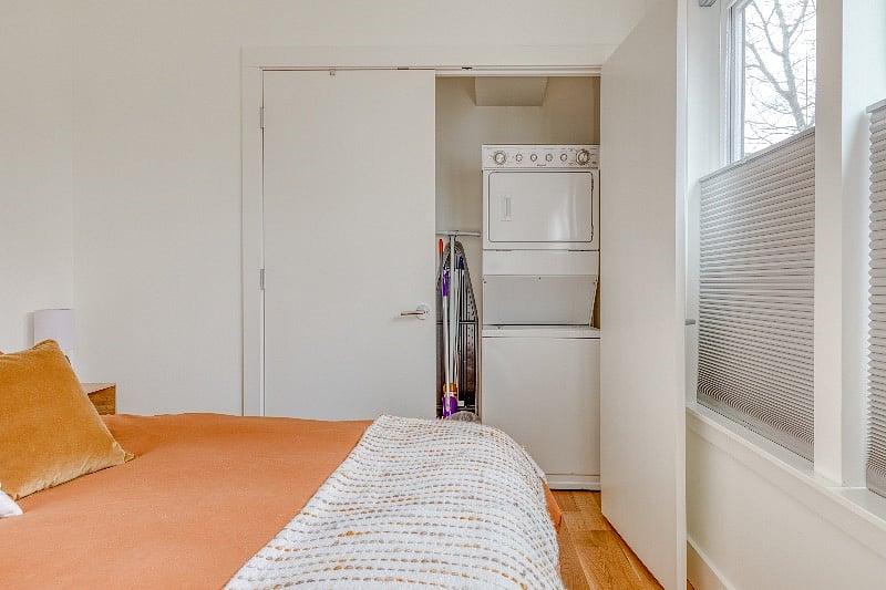 Your own washer/Dryer and more storage space. 