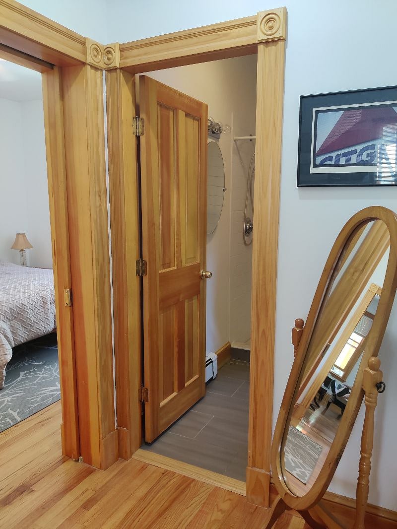 hall from kitchen to bath & bedroom