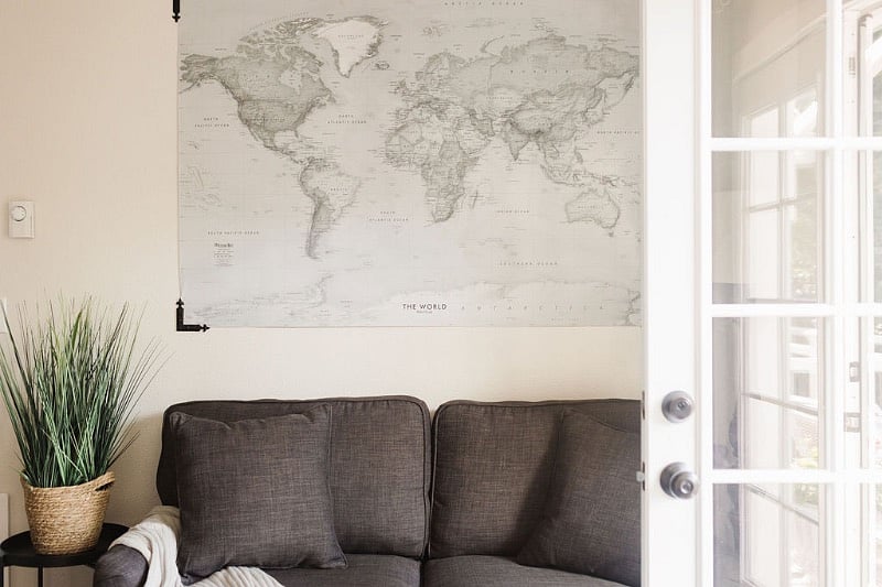 Comfy loveseat with ottoman