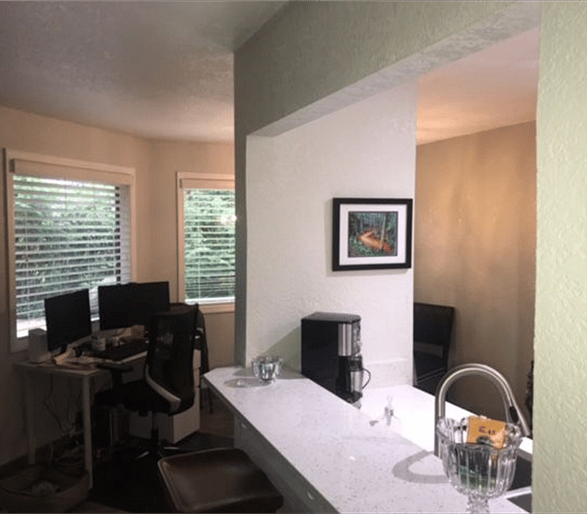 desk area with wifi
