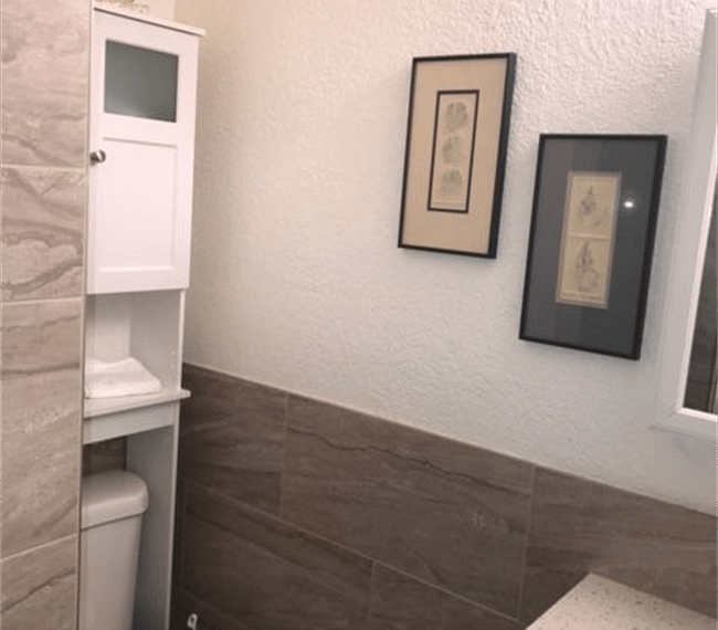 second bathroom storage