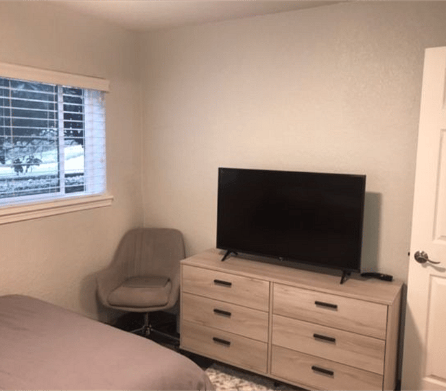 second bedroom with TV