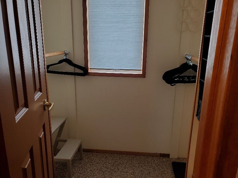 Master walk in closet