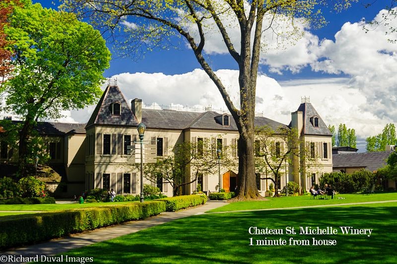 Chateau St. Michelle Winery, 1 minute drive from house