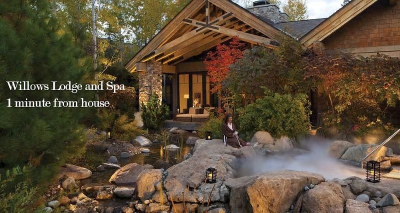 Willows Lodge and Spa. 1 minute drive from house.