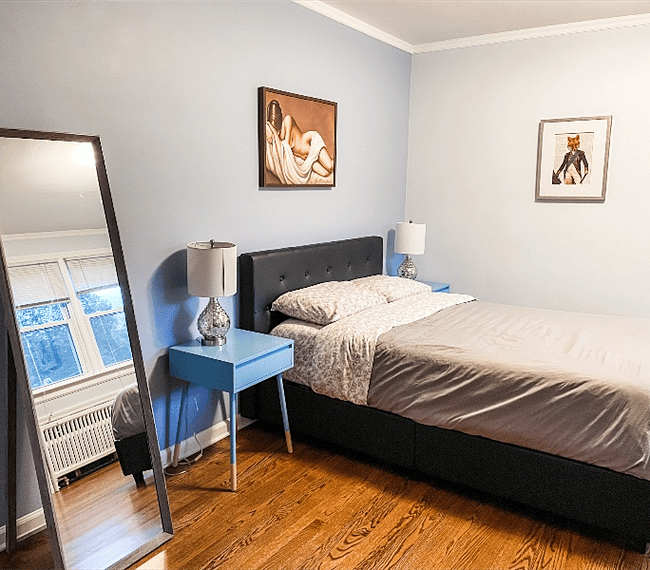 Second bedroom with a Full sized bed; memory foam mattress