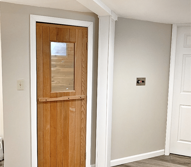 Sauna in the basement
