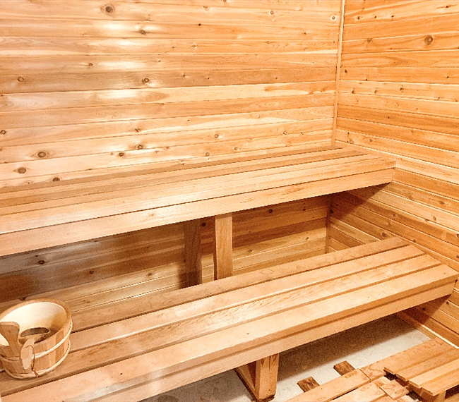 Sauna in the basement