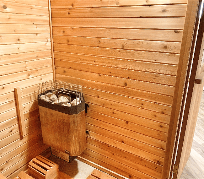 Sauna in the basement
