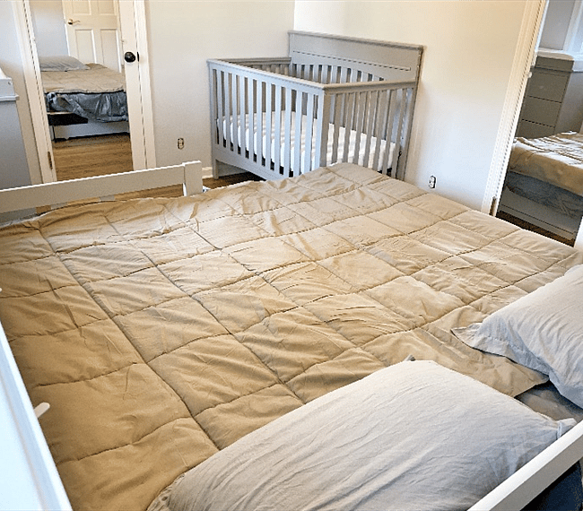 Third bedroom pullout bed (goes from a twin to a King; memory foam mattress. Room also has a crib and changing table