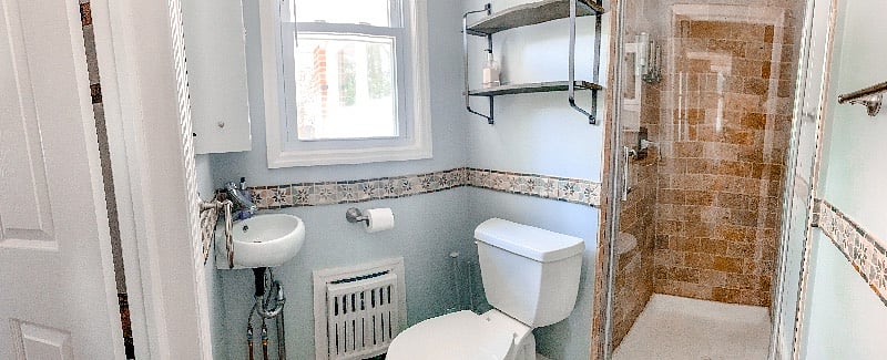 First floor full bathroom