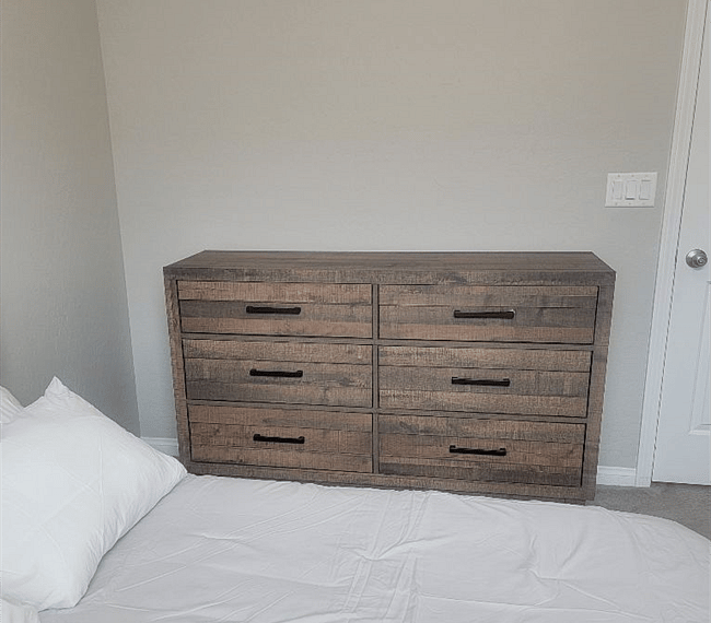 Comfy bedroom with night stand and closet  