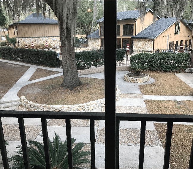 Courtyard area next to community pool 