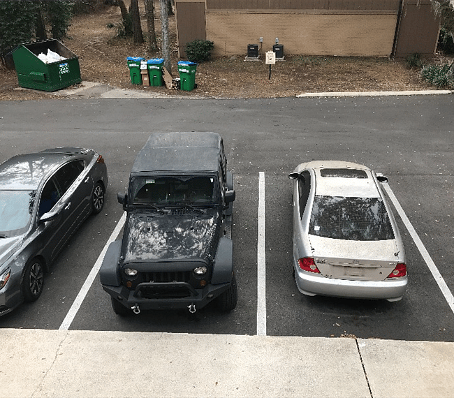 2 parking spaces for residents 