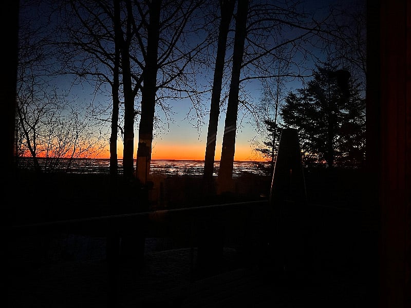 fall sunset