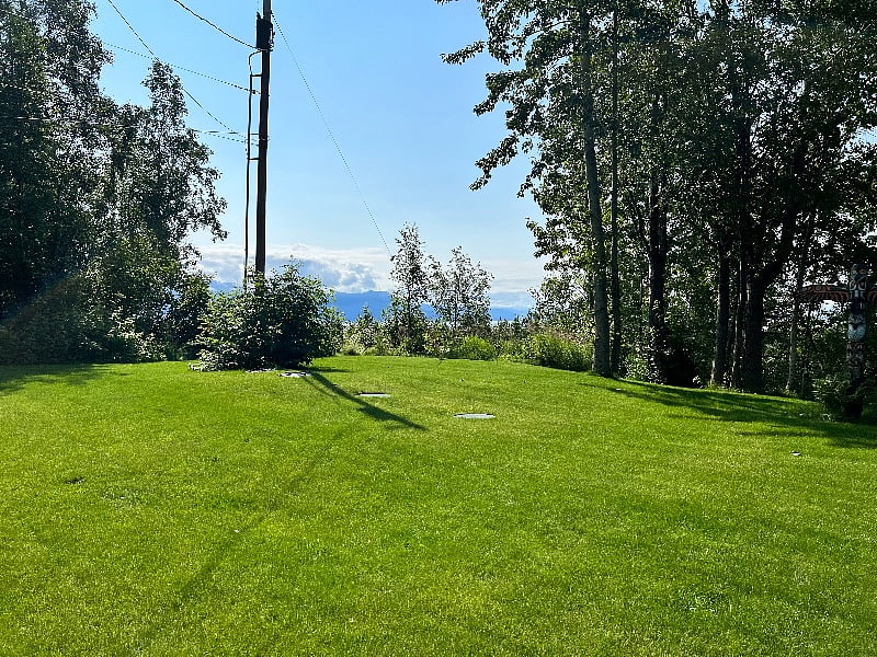 Side yard & view from living room