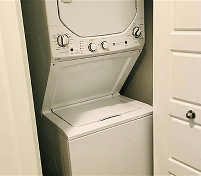 Washer and dryer in unit