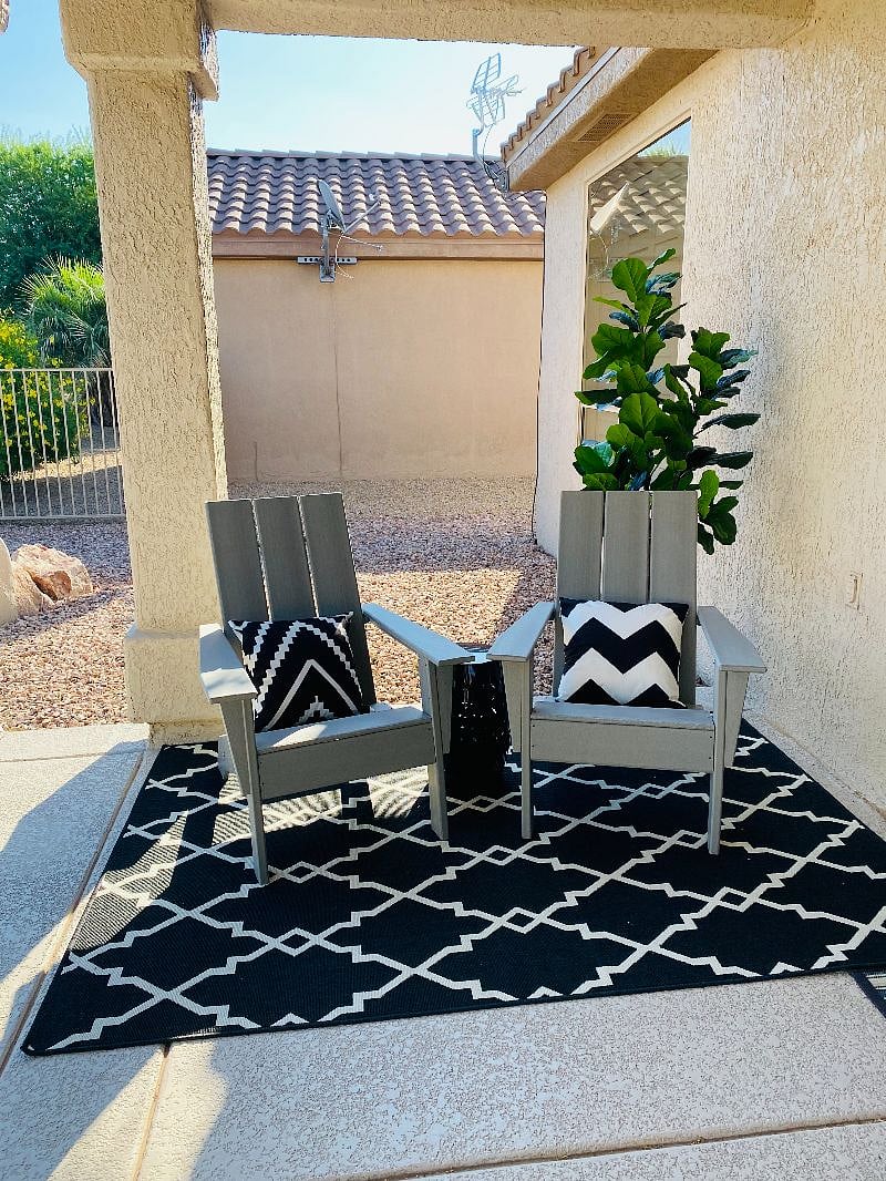 Seating area for two