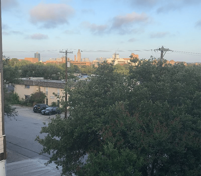 View from the balcony 