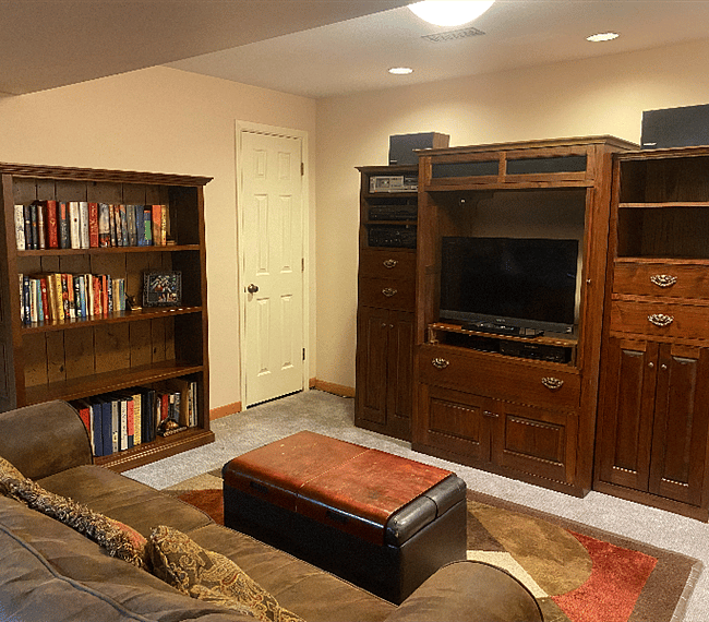 TV room on same level

