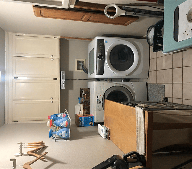 Laundry room.