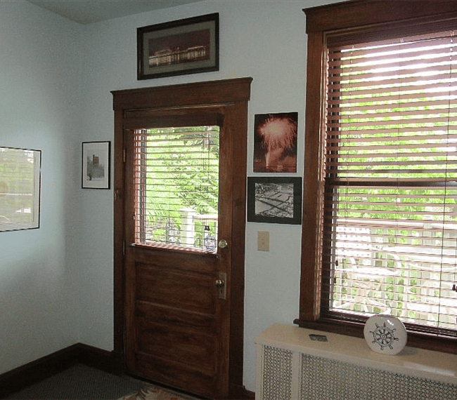 Door off sitting room to your private deck / entrance
