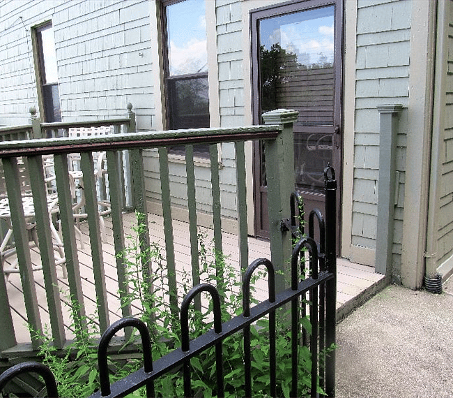Private entrance off your deck