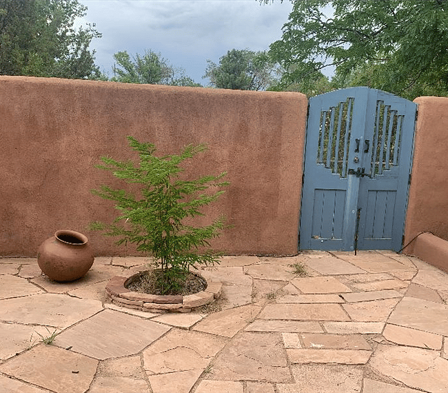 Private courtyard.