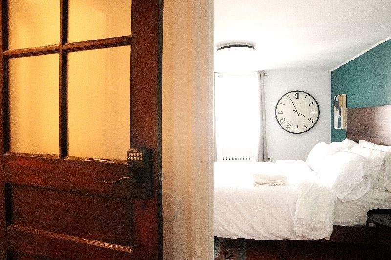 View into bedroom.