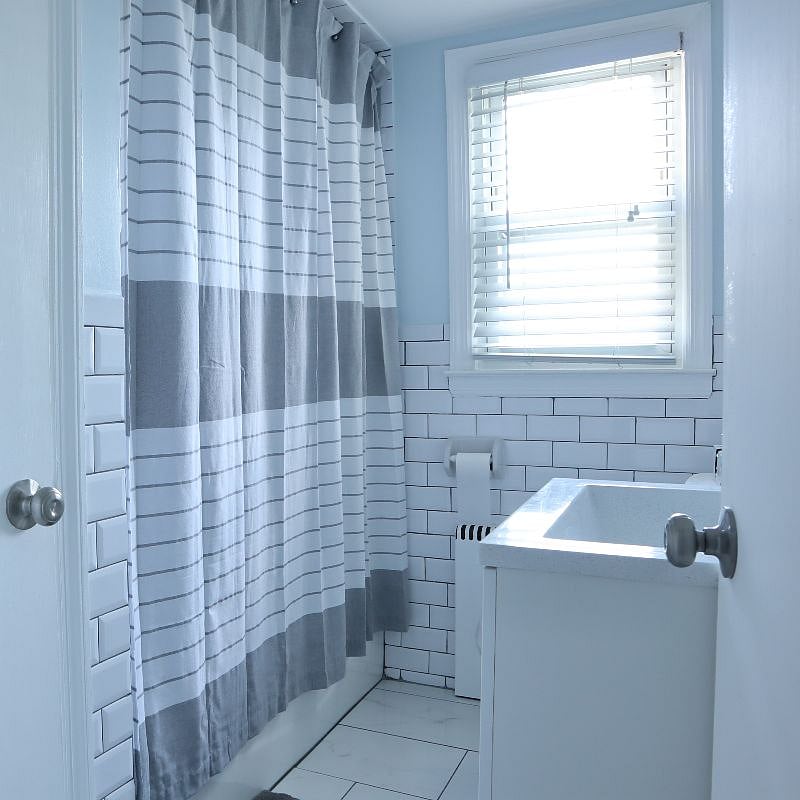 Newly renovated bathroom.