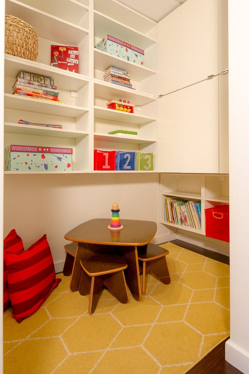 The walk-in closet is just across the hallway from the bedroom, so use it as another room, or just for storage...either way.