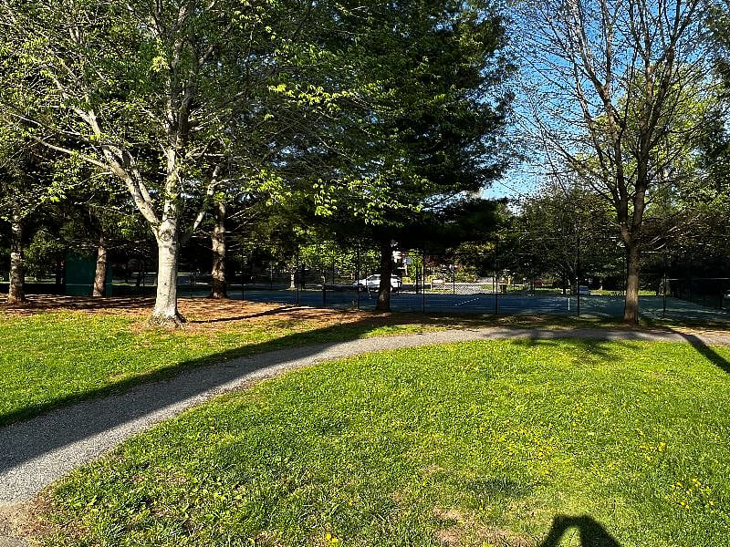 Bullis Park tennis court - across the street from the house 