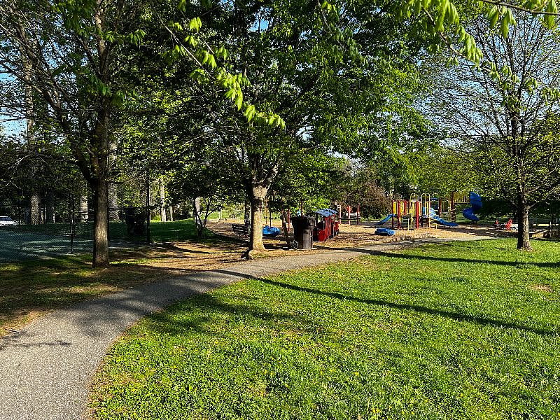 Bullis Park children's playground across the street from the house