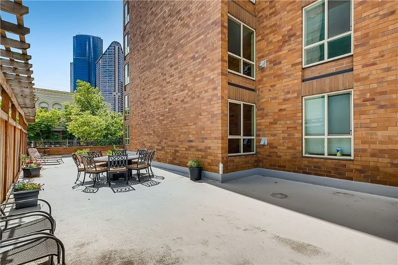 Back Area, windows shown here are for the condo being rented.