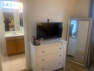 Bedroom with TV
