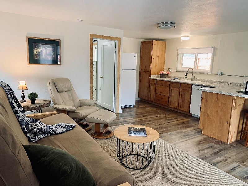 Stay warm or cool with a ductless air unit. Roomy and open, it's just right.