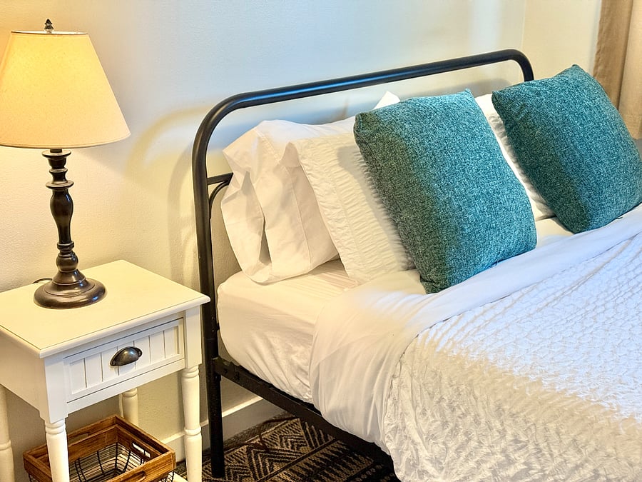 Third bedroom with Queen bed and closet.