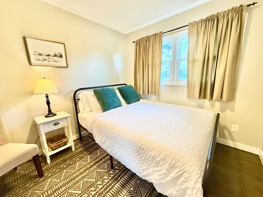 Third bedroom with Queen bed and closet.