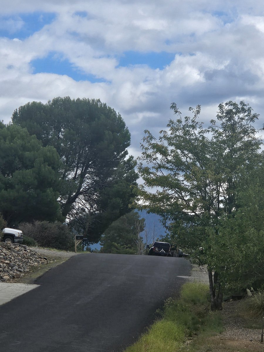 looking down the street