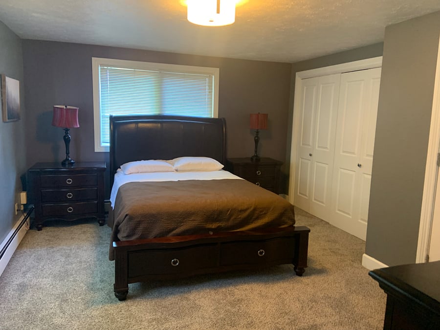 King room master bedroom with private bathroom