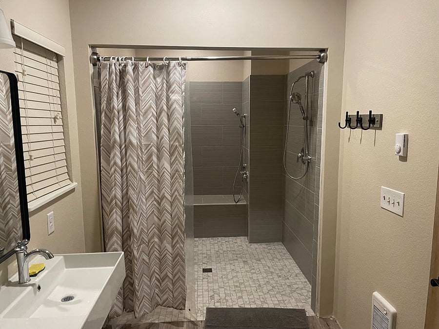 Studio walk in shower
