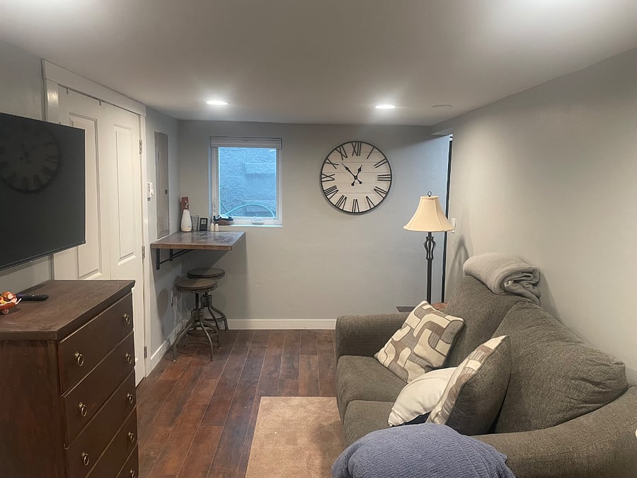 Gray house studio space