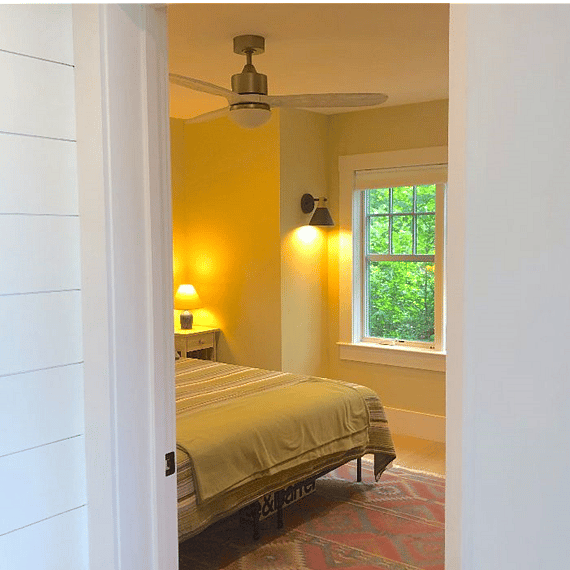 Downstairs bedroom is off of hallway.