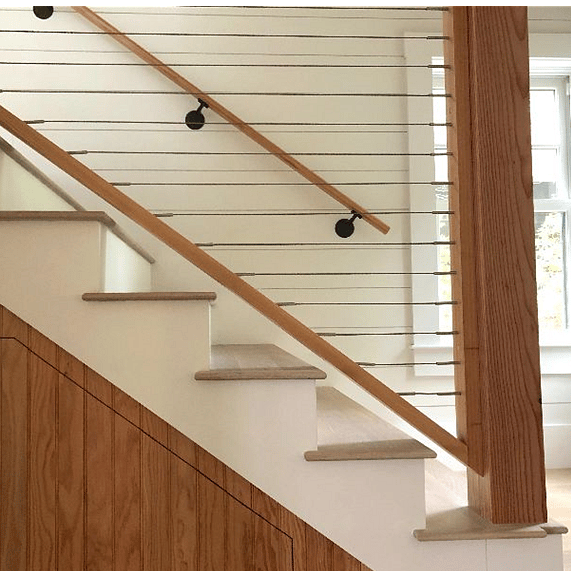 Stairwell to second floor master suite.