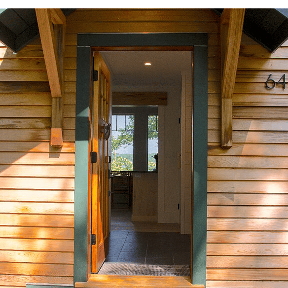 Views of the lake beckon you in.