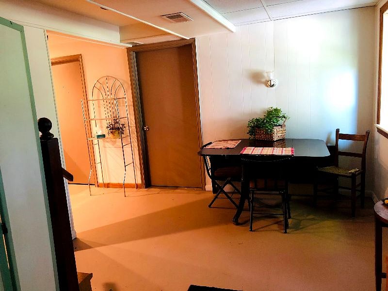 Dining area, door to bath on the left...