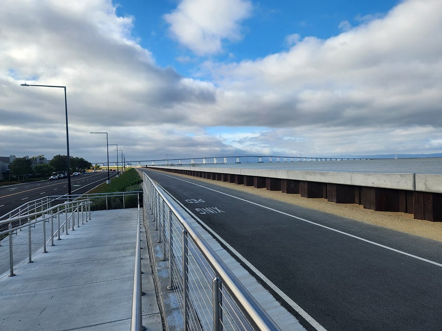 Bay Trail: a block away