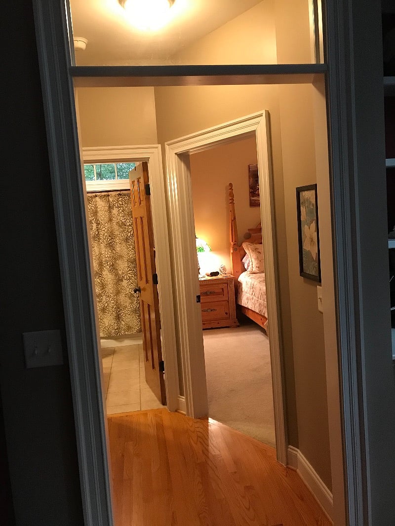 View into private suite