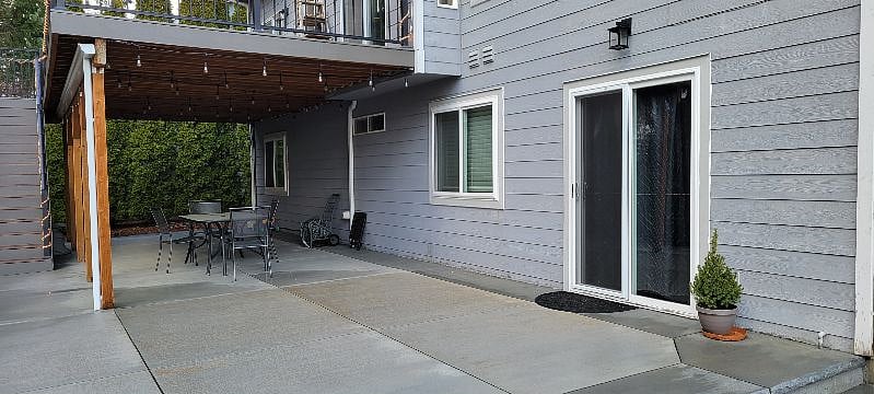 Covered Patio Area and Unit Entrance