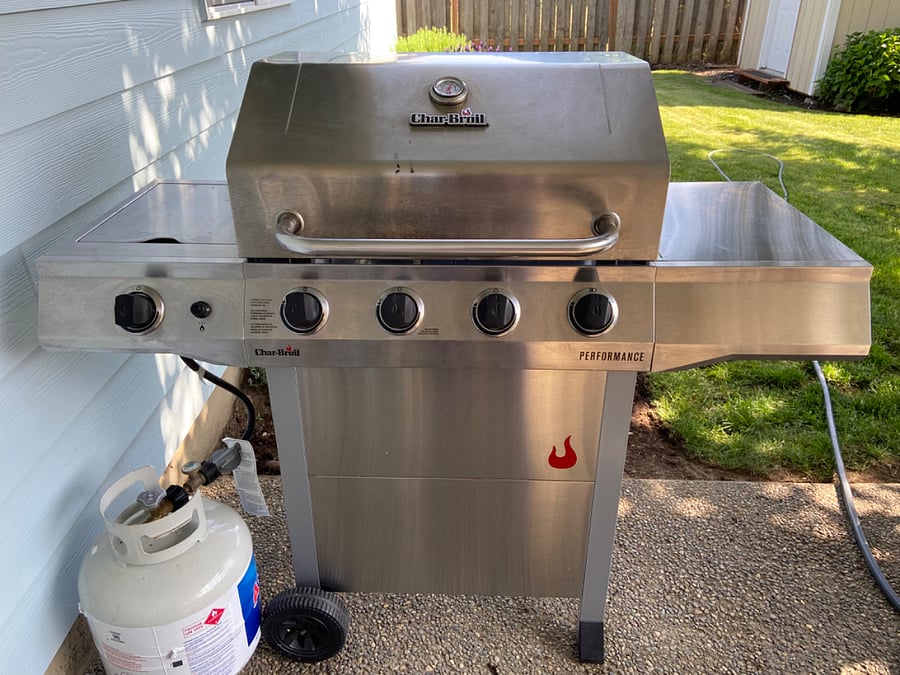Stainless steel gas bbq